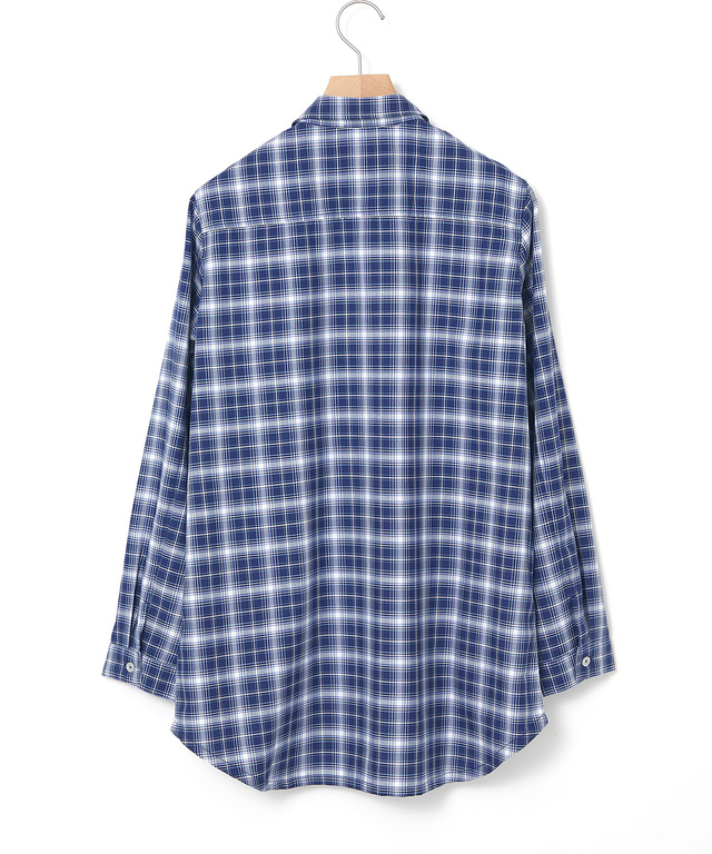 フロント切り替え チェック柄 チュニック【オンラインショップ・一部店舗限定】