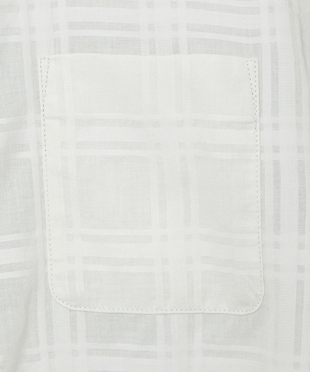 シアー チェック チュニック