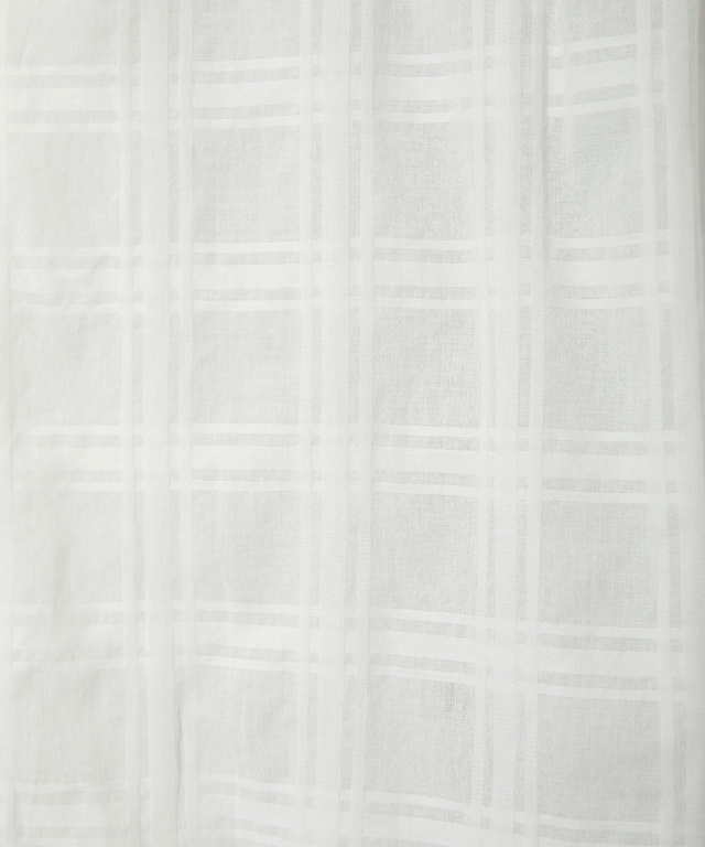 シアー チェック チュニック