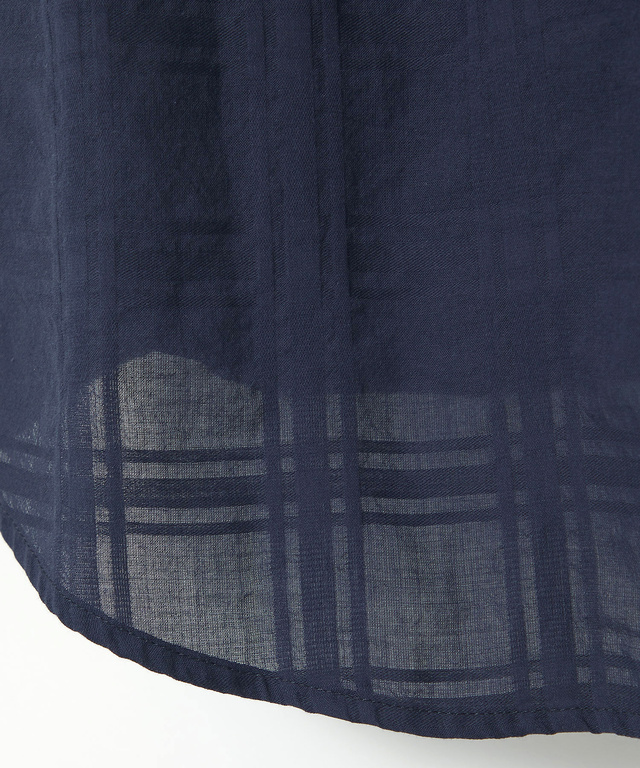 シアー チェック チュニック