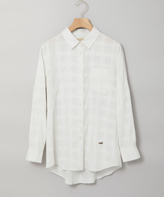 シアー チェック チュニック