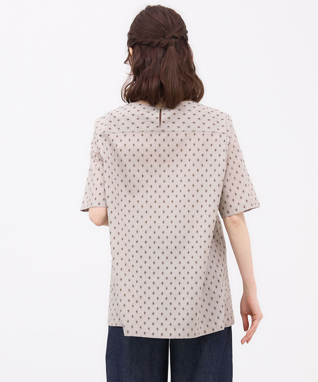 プロヴァンス柄 スクエアネック チュニック【オンラインショップ・一部店舗限定】