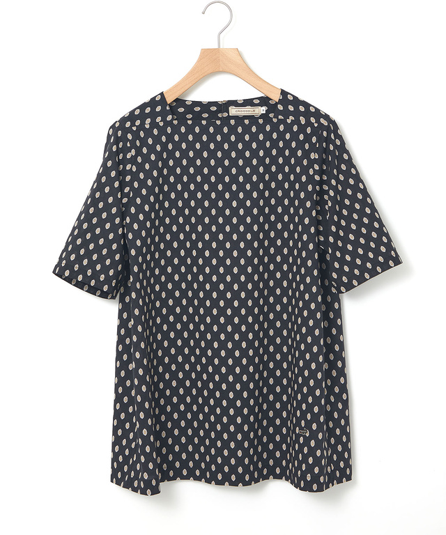 プロヴァンス柄 スクエアネック チュニック【オンラインショップ・一部店舗限定】