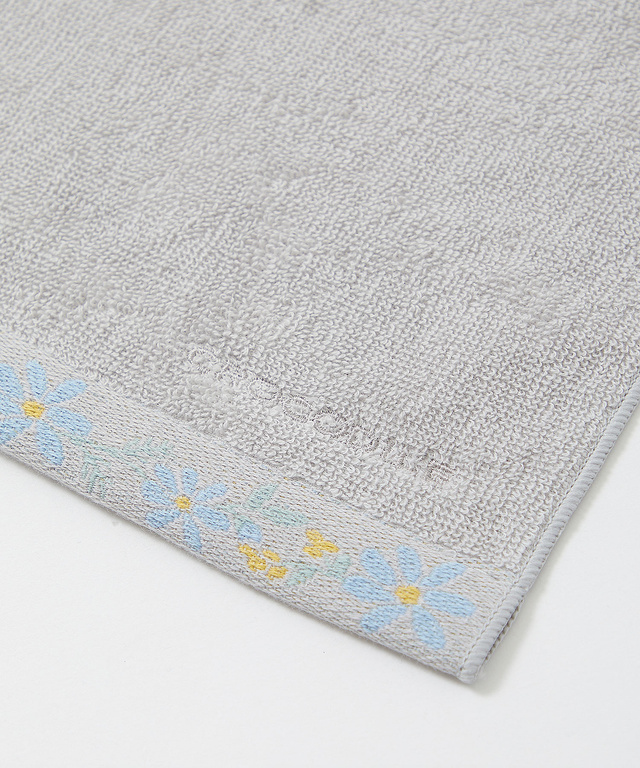 花柄刺繍 タオル ハンカチ【今治タオル】
