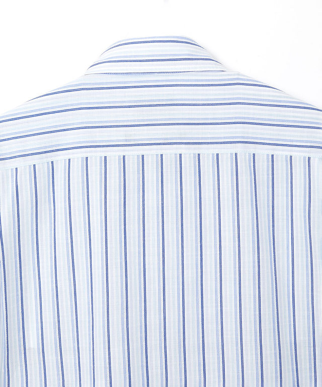 サッカー ストライプ ボタンダウン シャツ 【日本製生地】【接触冷感】