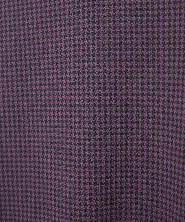 千鳥柄 ハーフジップ ポロシャツ