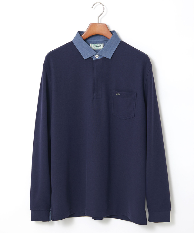 ハニカム組織 切り替え ポロシャツ