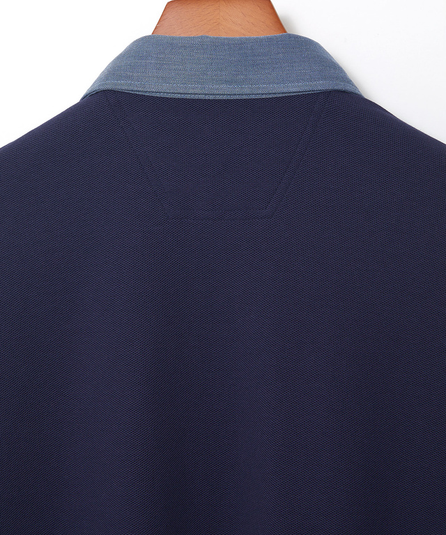 ハニカム組織 切り替え ポロシャツ