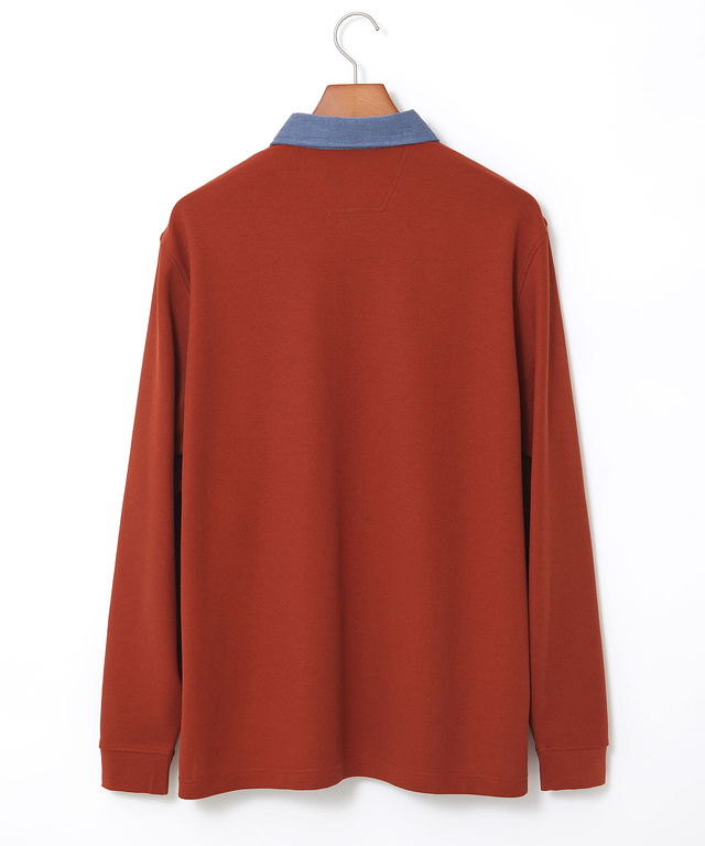 ハニカム組織 切り替え ポロシャツ