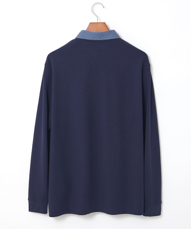 ハニカム組織 切り替え ポロシャツ