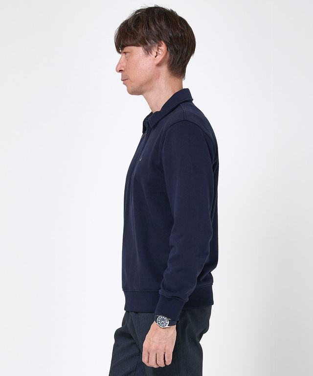 ハーフジップ ポロ トレーナー