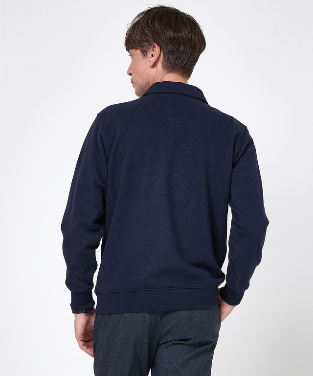 ハーフジップ ポロ トレーナー