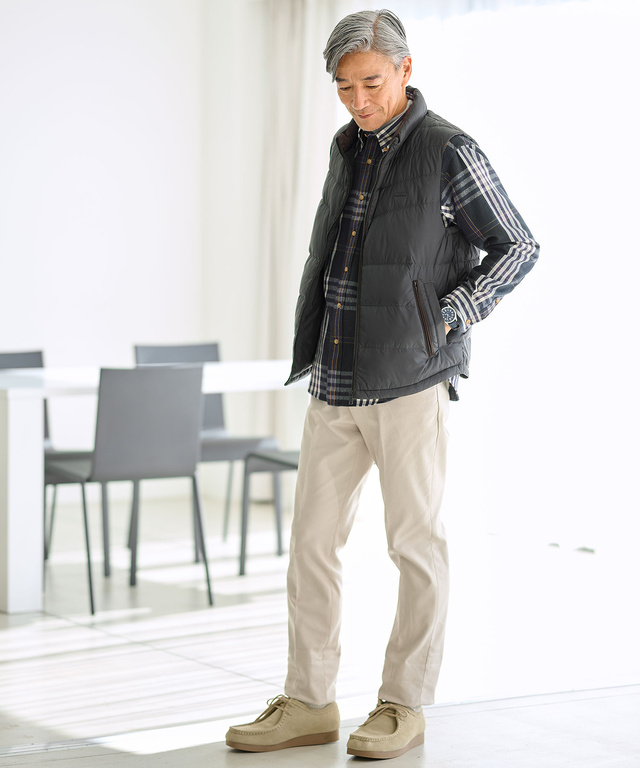 キルティング ダウン ベスト