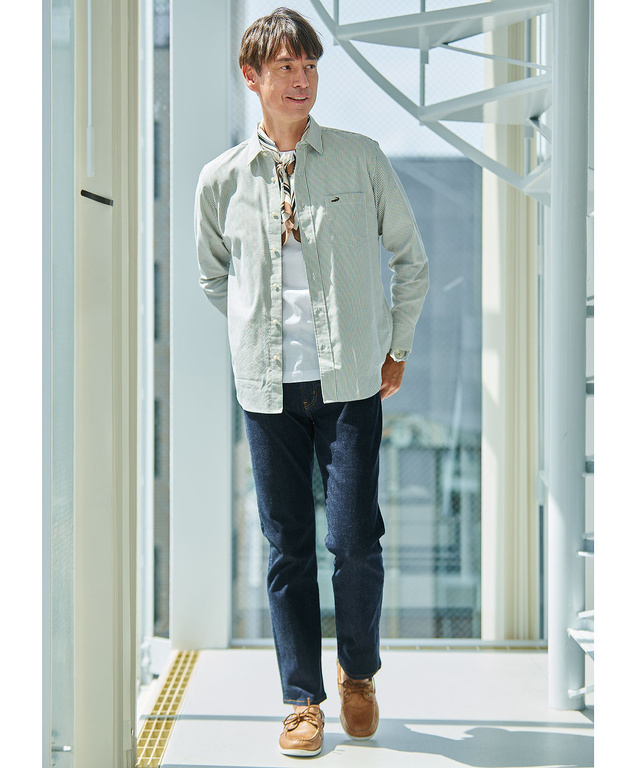 5ポケット テーパード デニムパンツ