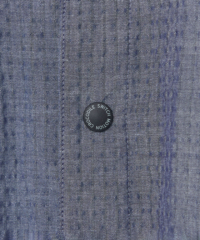 シアサッカー 七分袖 シャツ