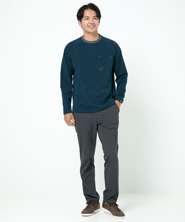 裏起毛 ラグランスリーブ トレーナー