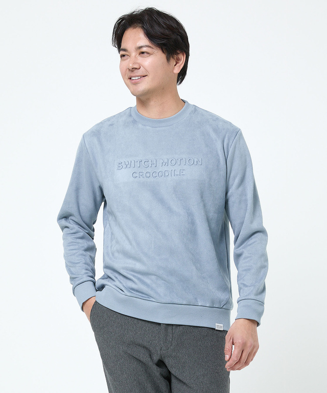 微起毛 ロゴ トレーナー