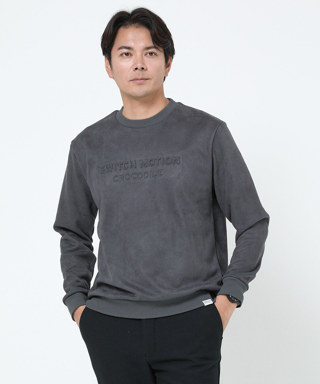 微起毛 ロゴ トレーナー