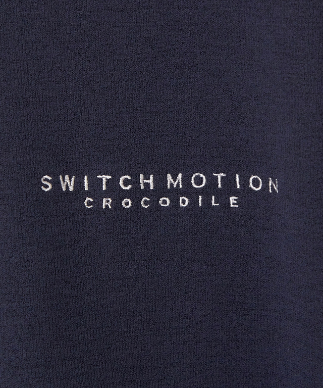 スタンドカラー ハーフジップ プルオーバー