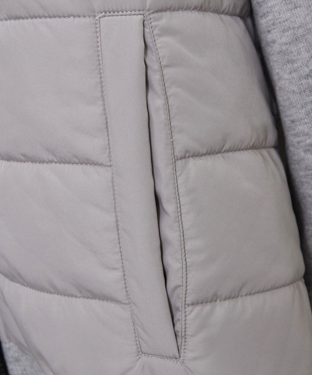 ニット ドッキング 中綿ブルゾン