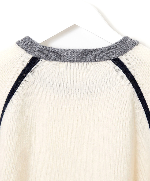 ウール ラグランスリーブ ニット【手洗いOK】