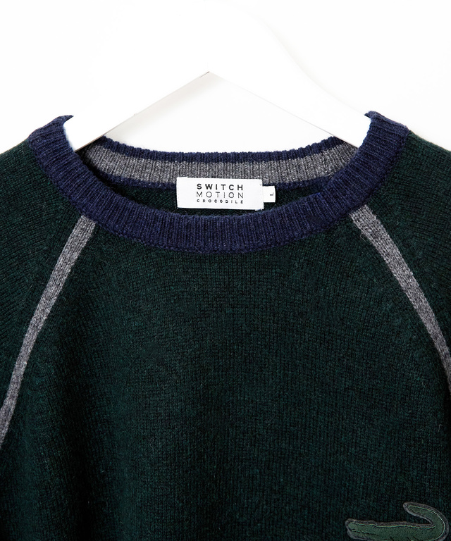 ウール ラグランスリーブ ニット【手洗いOK】