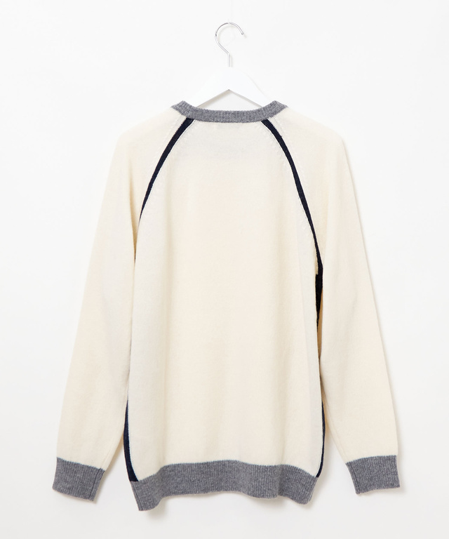 ウール ラグランスリーブ ニット【手洗いOK】