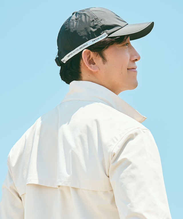 ロゴテープ  キャップ【UVカット】【撥水】