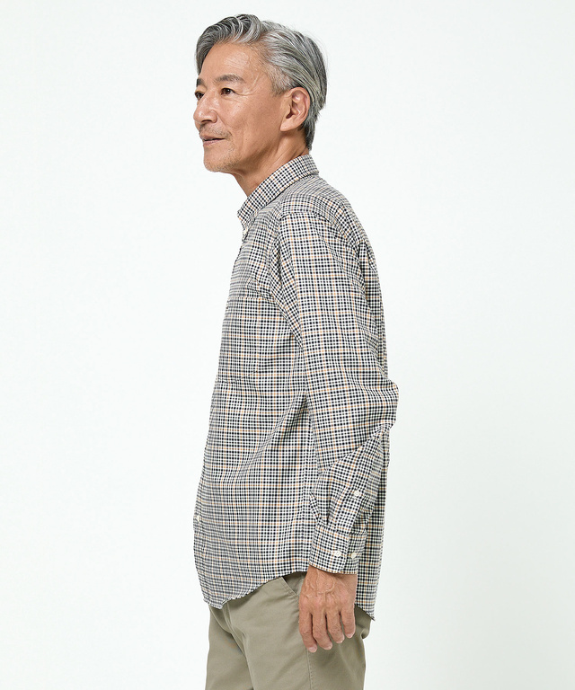 クロコダイルタータン ノンアイロン シャツ