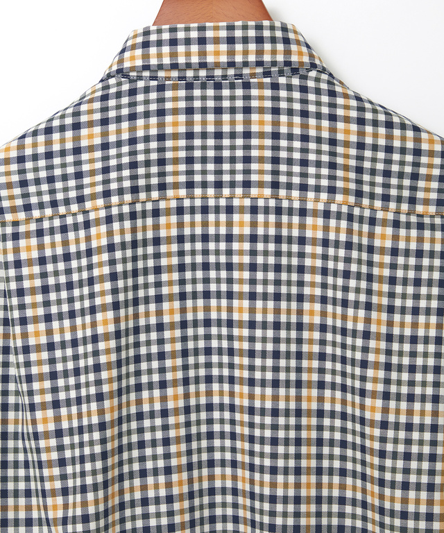 クロコダイルタータン ノンアイロン シャツ