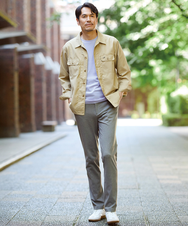 ダブルポケット付き シャツジャケット