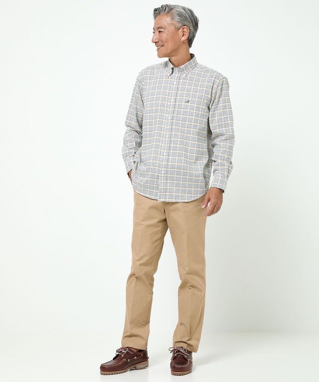 ノンアイロン チェック柄 シャツ【シワになりにくい】