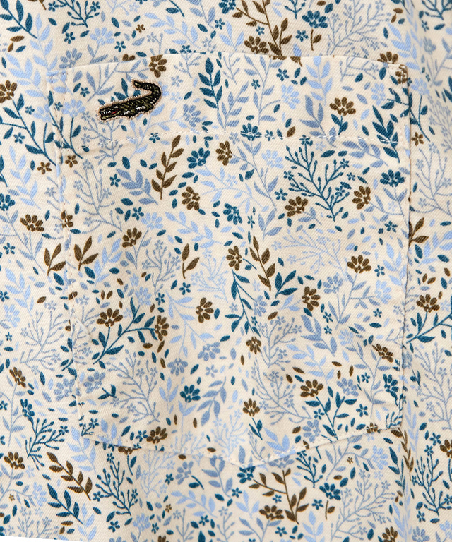 サーモ 花柄プリント シャツ