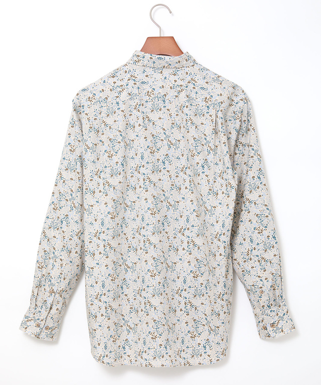 サーモ 花柄プリント シャツ