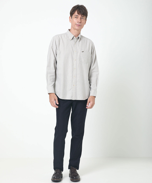 オックスフォード ストライプ柄 シャツ