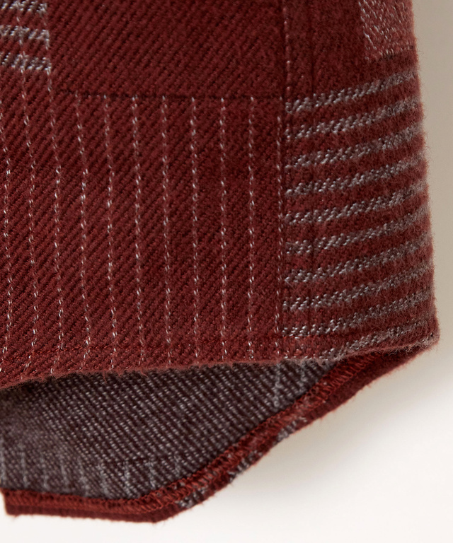 コットンビエラ パッチワーク調 シャツ