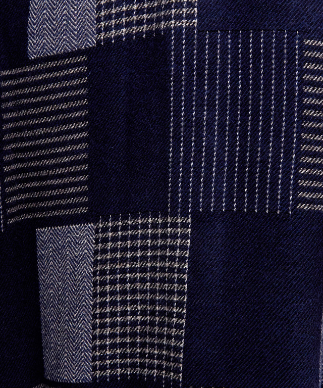 コットンビエラ パッチワーク調 シャツ