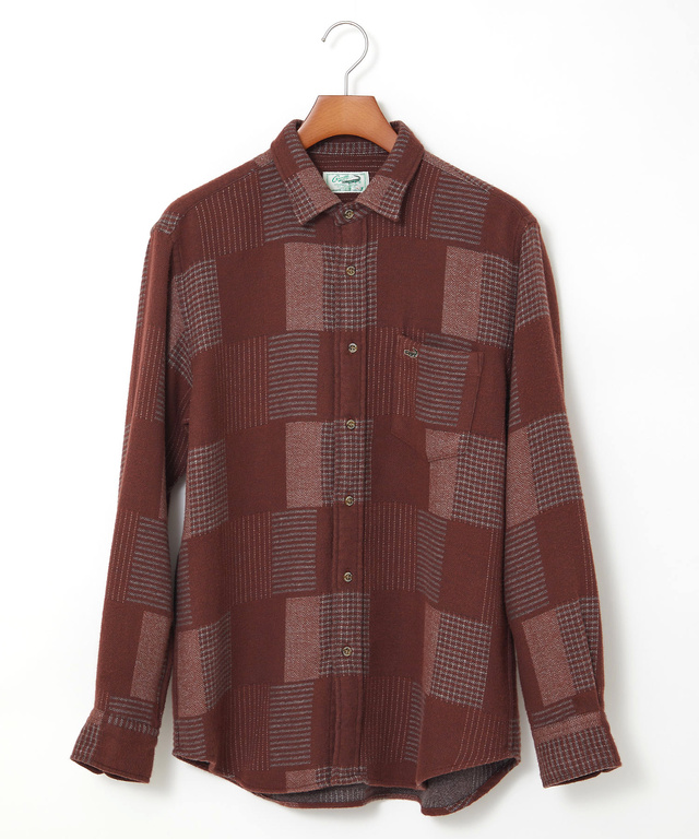 コットンビエラ パッチワーク調 シャツ