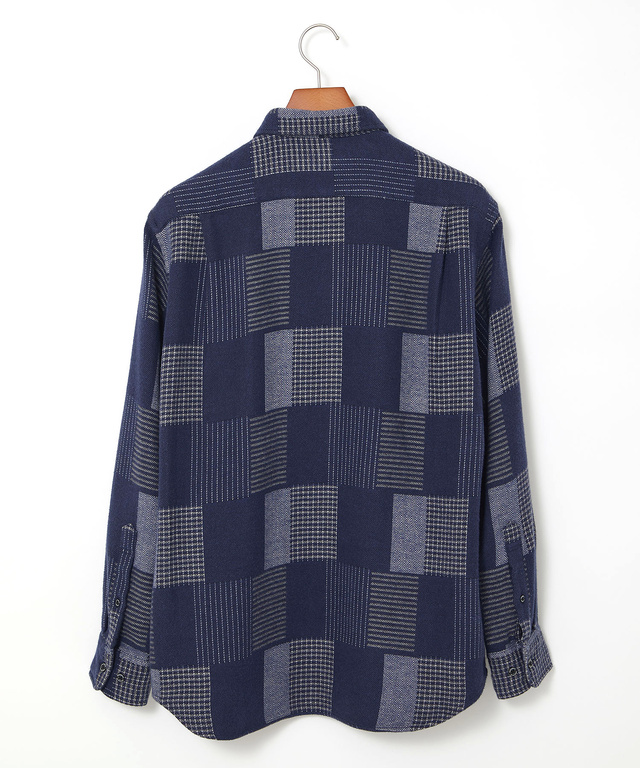 コットンビエラ パッチワーク調 シャツ