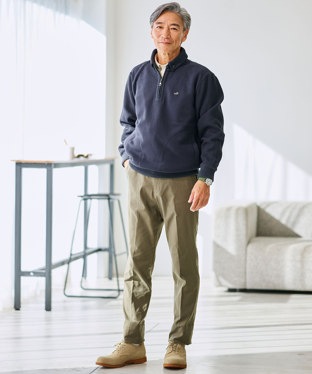 ピケ素材 ボタンダウン シャツ