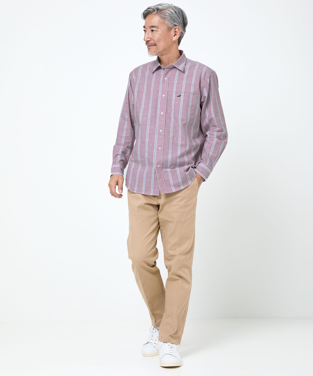 カットドビー ストライプ シャツ