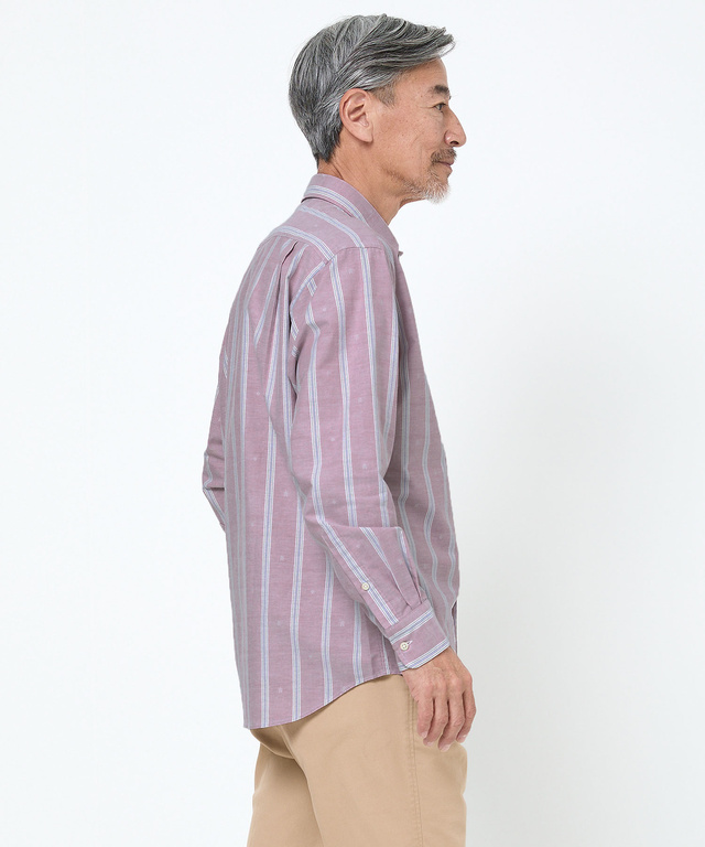 カットドビー ストライプ シャツ