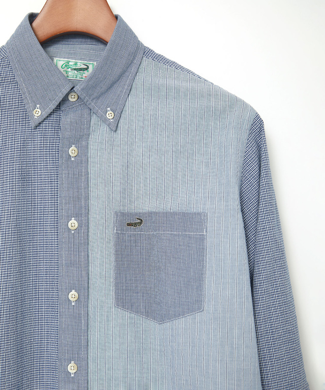 サッカー織り クレイジーパターン ボタンダウンシャツ【吸汗速乾】