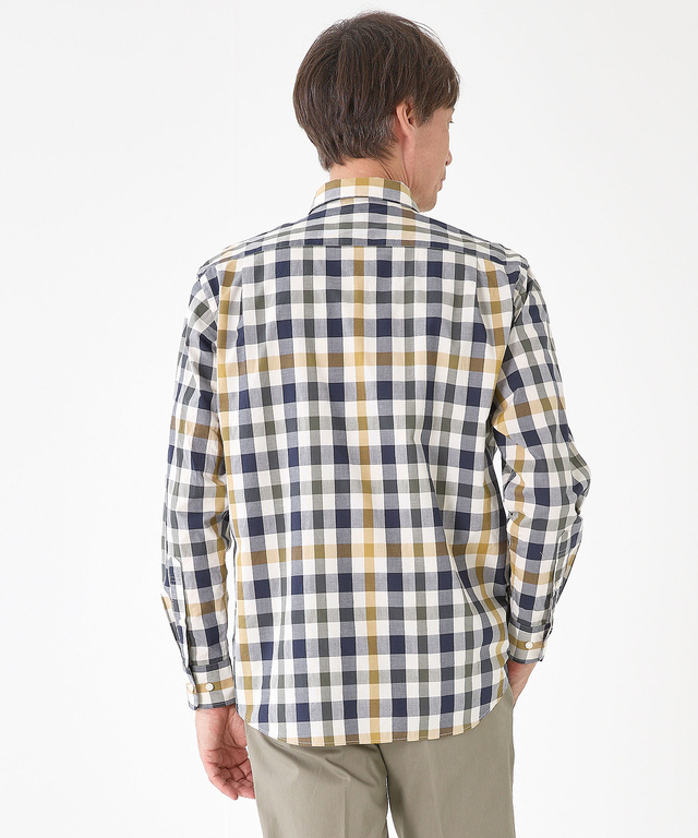 クロコダイルタータン ボタンダウン シャツ