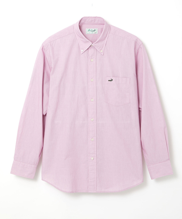 マイクロコードレーン ボタンダウン シャツ【UV加工】【吸汗速乾】