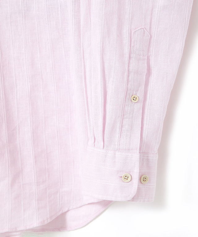 ゼロリネン ストライプ シャツ