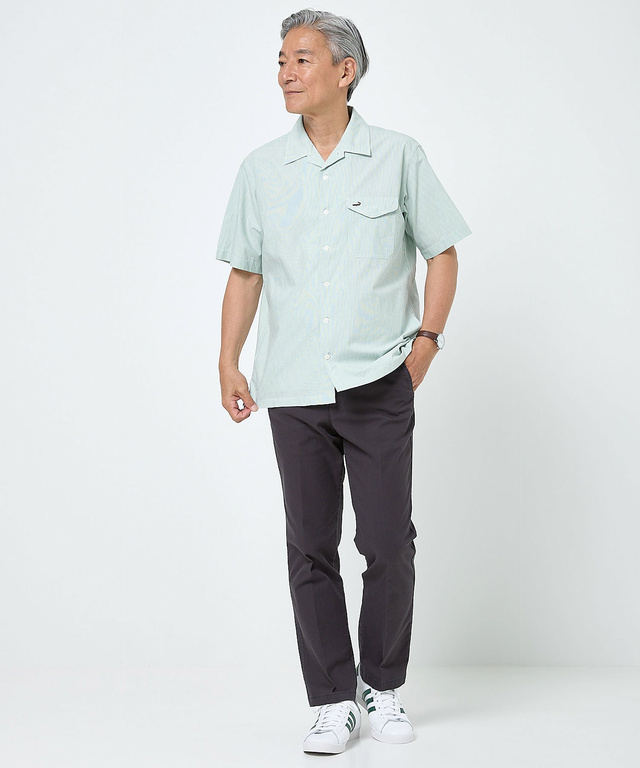 シャーベットカラーシャツ【シワになりにくい】