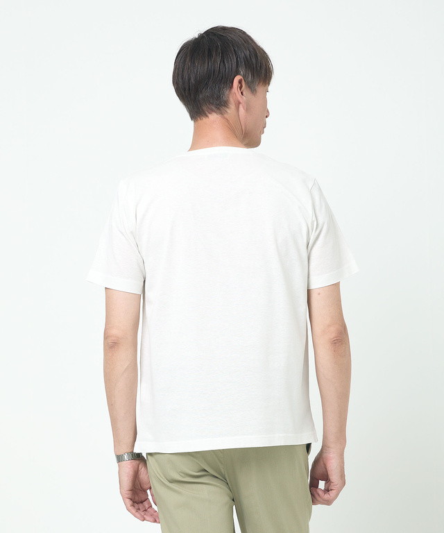 スノーリネン 鹿の子 クルーネックTシャツ【接触冷感】