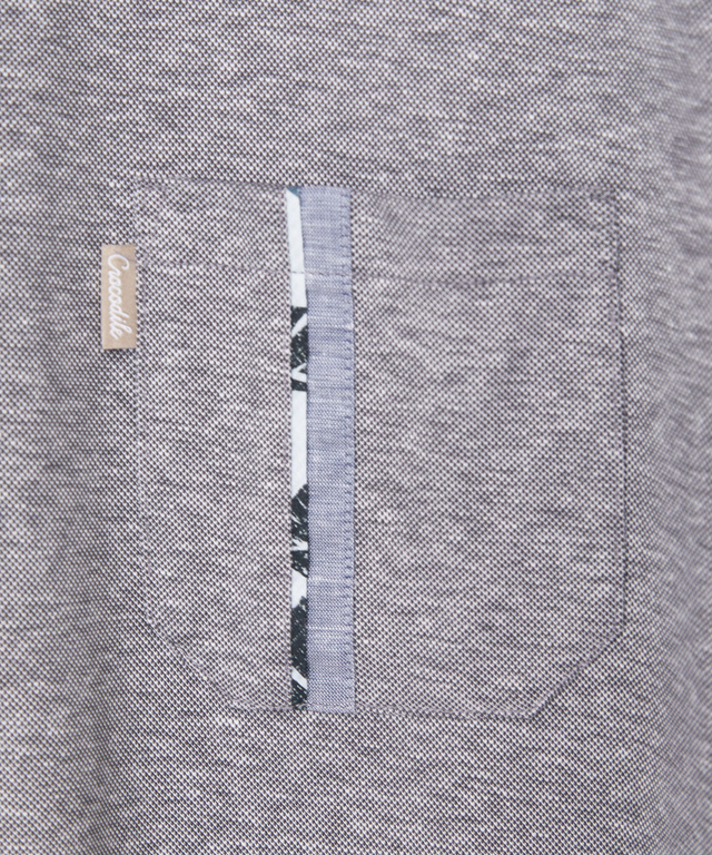 スノーリネン 鹿の子 クルーネックTシャツ【接触冷感】