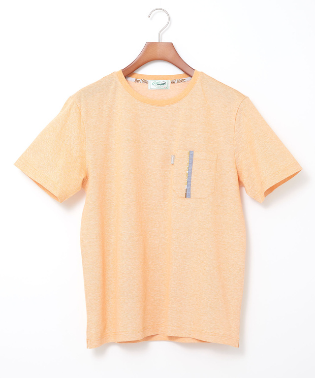 スノーリネン 鹿の子 クルーネックTシャツ【接触冷感】
